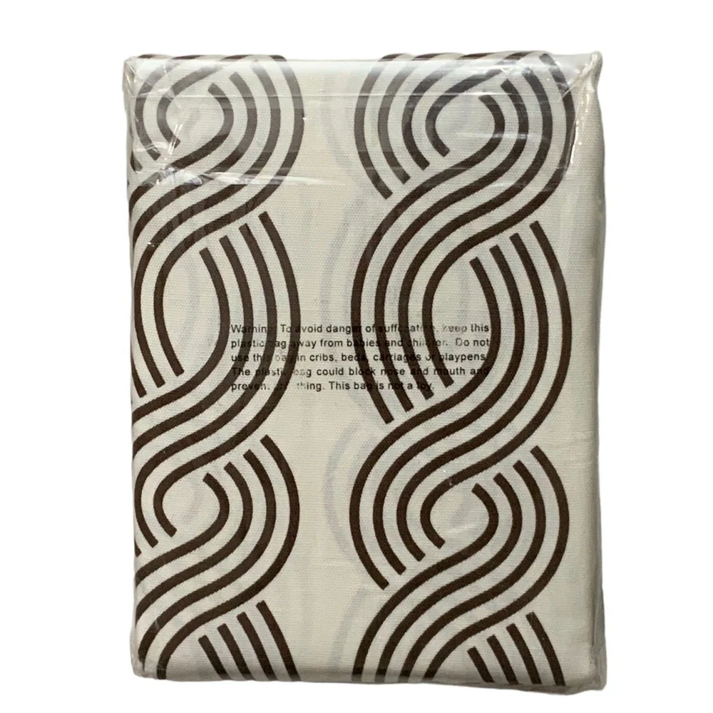 PAIRS to Go Curtain Panels Zaya Neutral Chocolate Brown 2 Panel Set 56 X 84 in